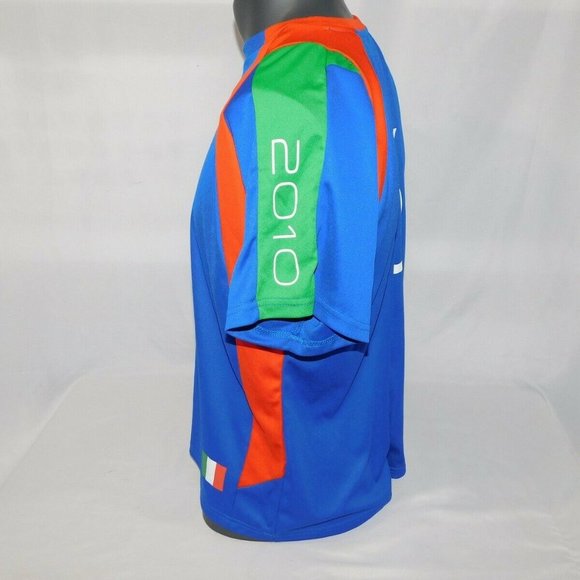 Budweiser Beer FIFA 2010 World Cup Italy Blue  Orange Green T Shirt - Picture 6 of 9